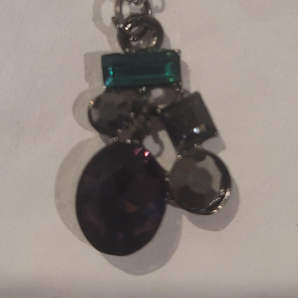 Paparazzi Black, Purple and Teal Necklace